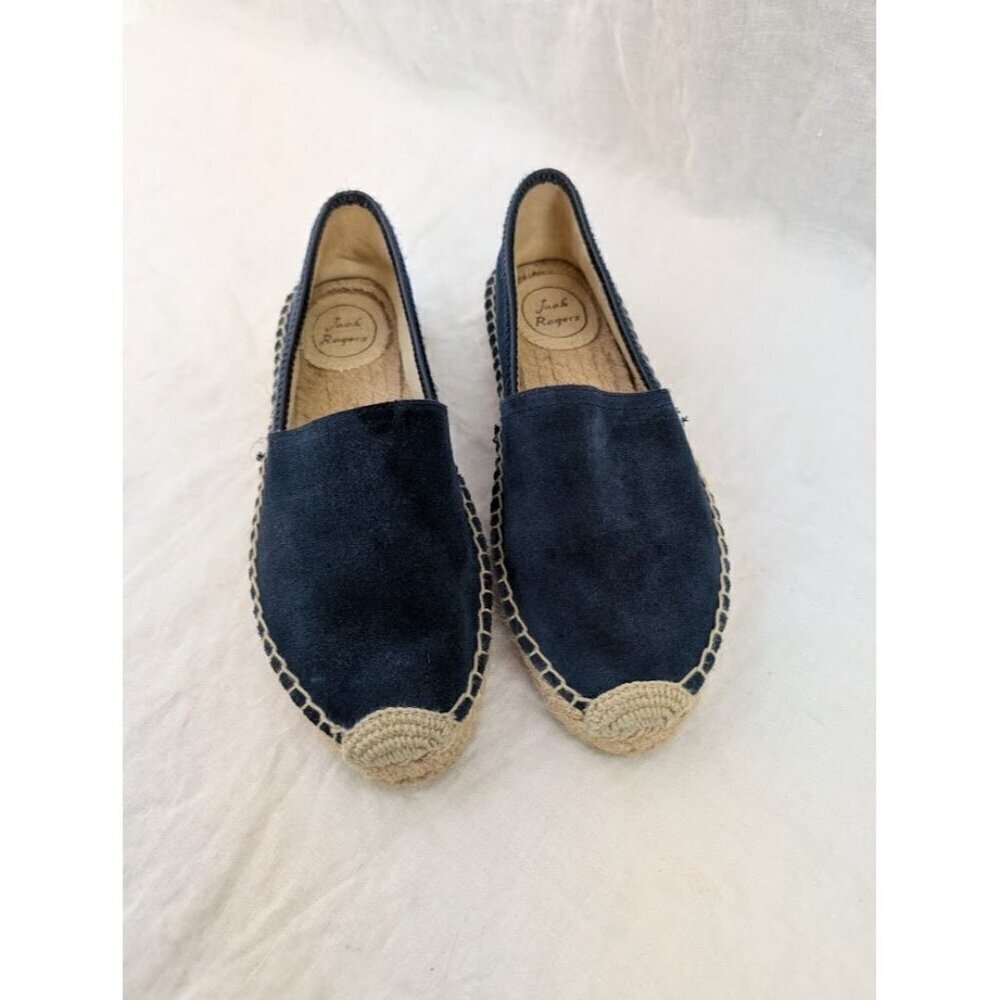 Josh Rogers blue suede shoes slip on women's size 7.5 summer travel SH2